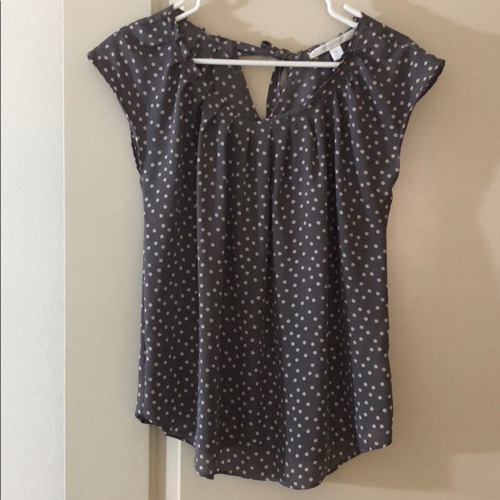 NWT LC Lauren Conrad polka dot blouse sleeveless